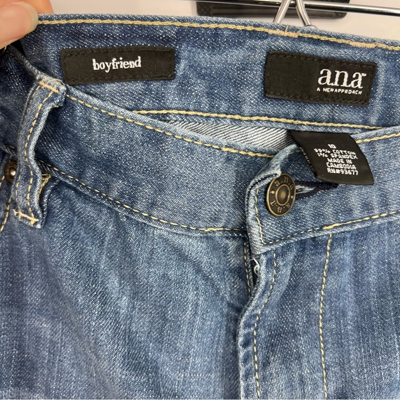 a.n.a jeans high waisted cropped women jean size 10 frays - Picture 5 of 10